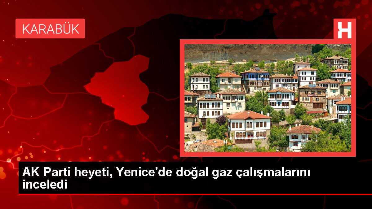AK Parti heyeti, Yenice'de doğal gaz çalışmalarını inceledi