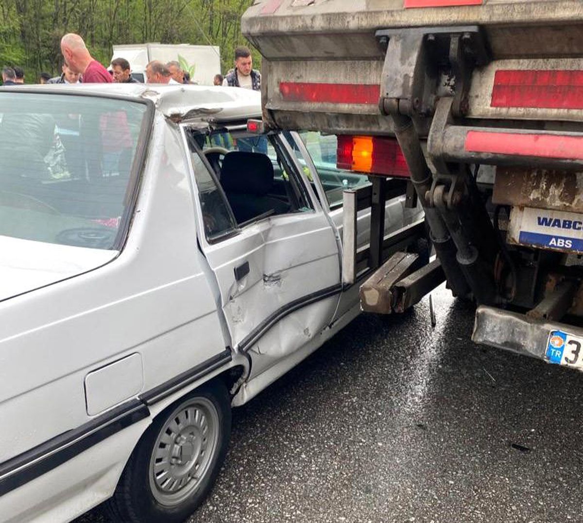 Kavak'ta trafik kazası: 1 yaralı