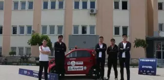 Erbaa Yılmaz Kayalar Fen Lisesi öğrencilerinin elektrikli aracı birincilik kazandı