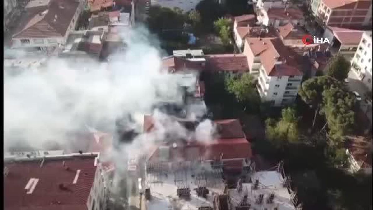Taşova'da korkutan yangın