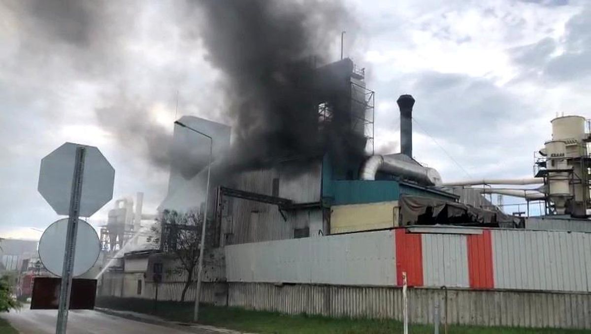 Tekirdağ'da kereste fabrikasında yangın