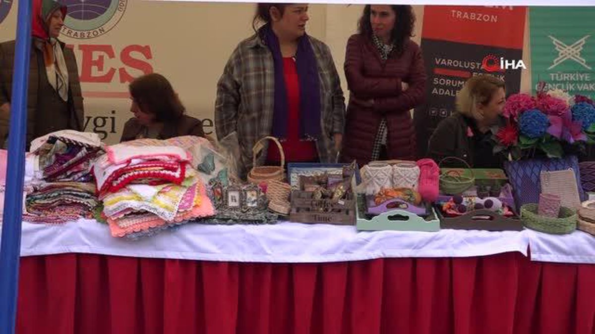 Trabzon'da depremzedeler için hayır panayırı düzenlendi
