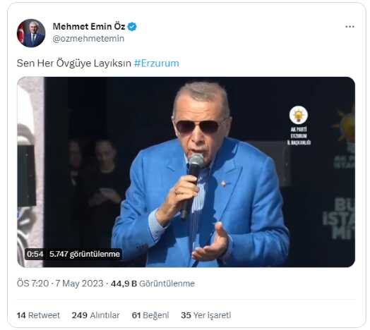 AK Partili adaydan İmamoğlu'na saldırı sonrası tepki çeken paylaşım: Sen her övgüye layıksın Erzurum