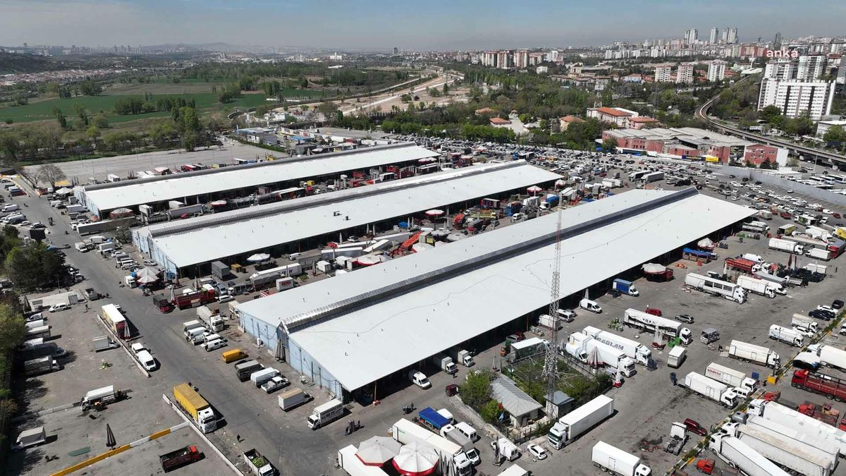 Ankara Sebze ve Meyve Toptancı Hali'nde çatı yenileme ve tadilat çalışmaları tamamlandı