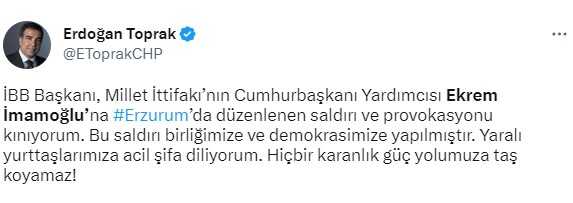 CHP Grup Başkanvekili Engin Altay'dan İmamoğlu'na yönelik provokasyona tepki