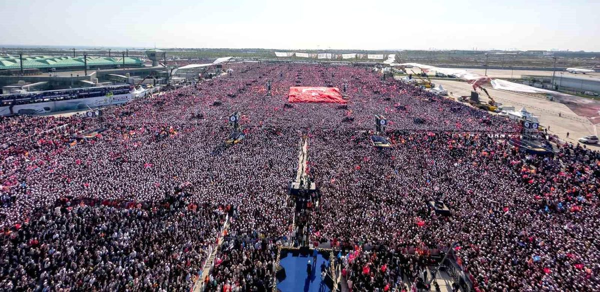 Cumhurbaşkanı Erdoğan: 'Resmi rakam mitinge katılım 1 milyon 700 bin'