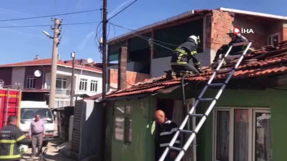 Edirne'de evde çıkan yangın büyümeden söndürüldü