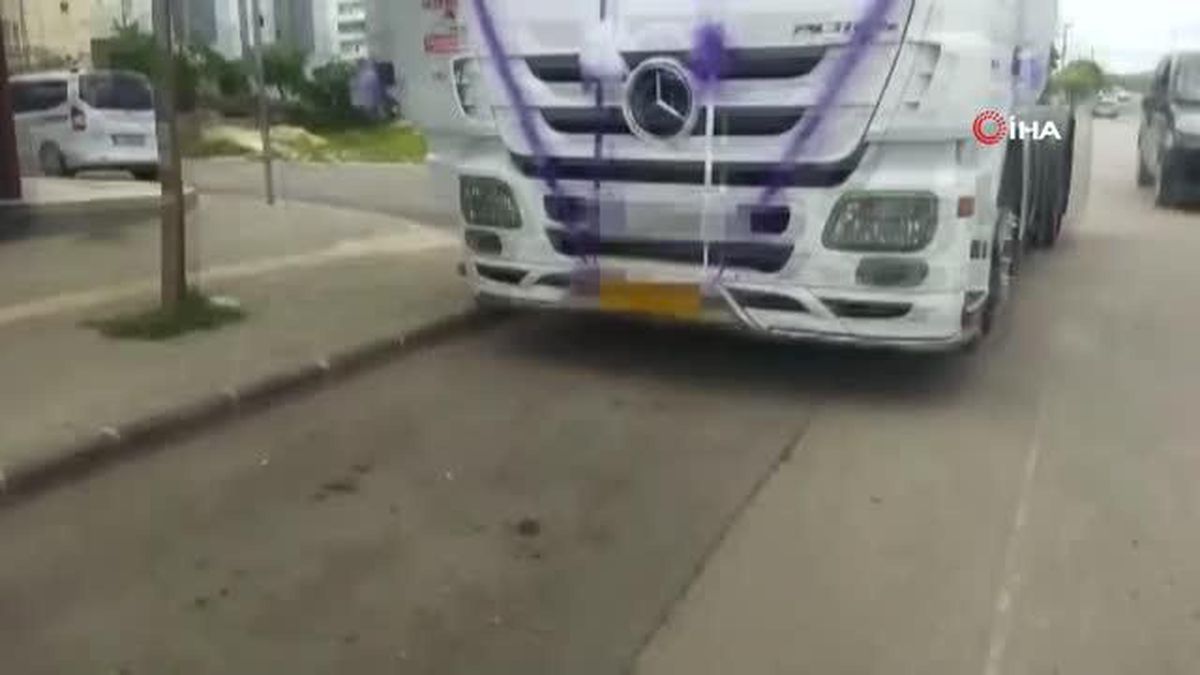 Düğün konvoyunda korna çalan 3 tıra ceza
