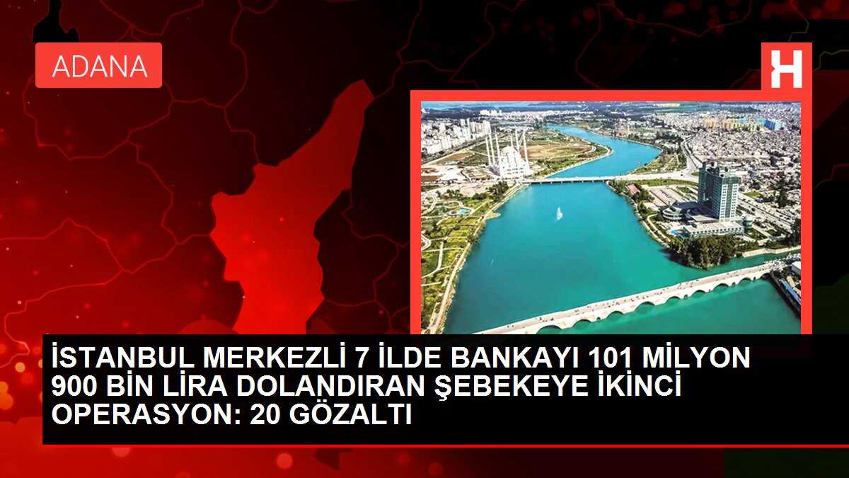 Banka dolandırıcılığı operasyonunda 20 kişi gözaltına alındı
