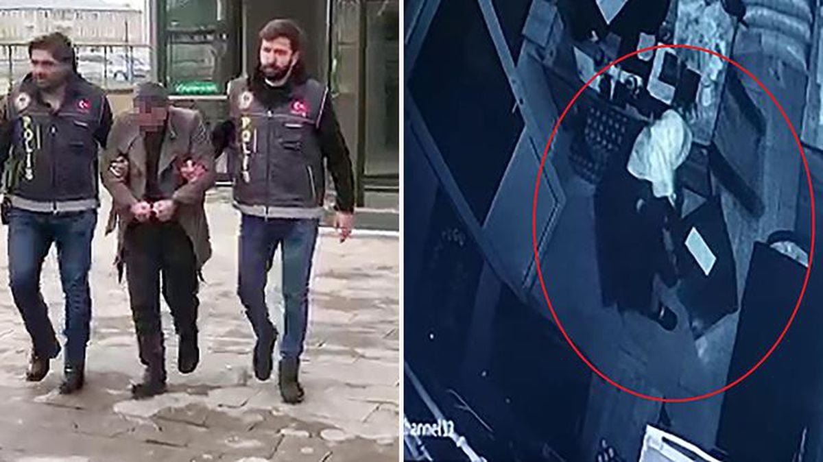 Erzurum'da çalıştığı iş yerine kadın kıyafeti ile giren şahıs çelik kasayı çaldı! O anlar kamerada