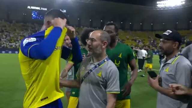 Her geçen gün daha antipatik bir hal alıyor! Ronaldo'nun maç sonu yaptığı hareket büyük tepki çekti