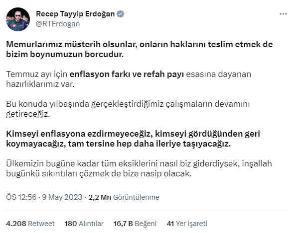 Memur zammı ne kadar olacak? Erdoğan'ın açıklaması sonrası AK Parti'den oran geldi: Yüzde 45 o dönemde de konuşulacak