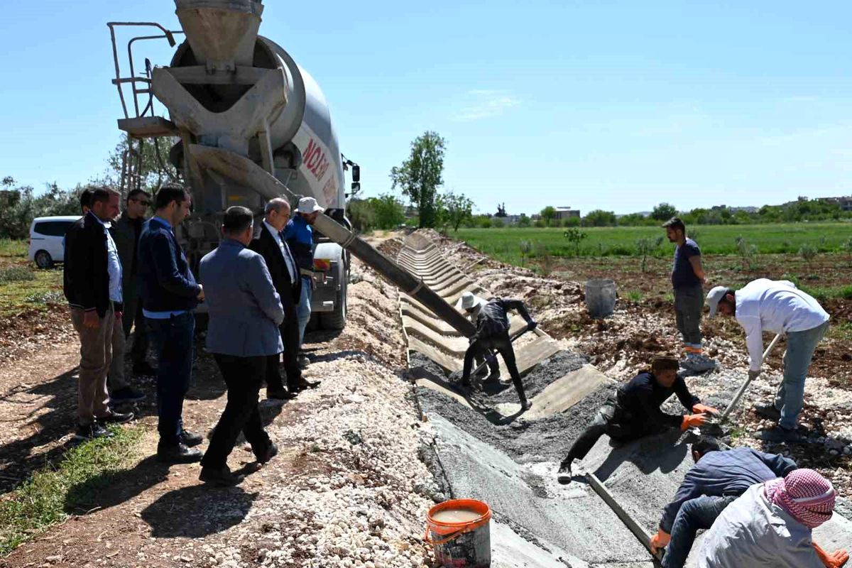 Oğuzeli'nde çiftçiye sulama kanalı müjdesi