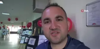 Otizmli öğrenciden resim sergisi