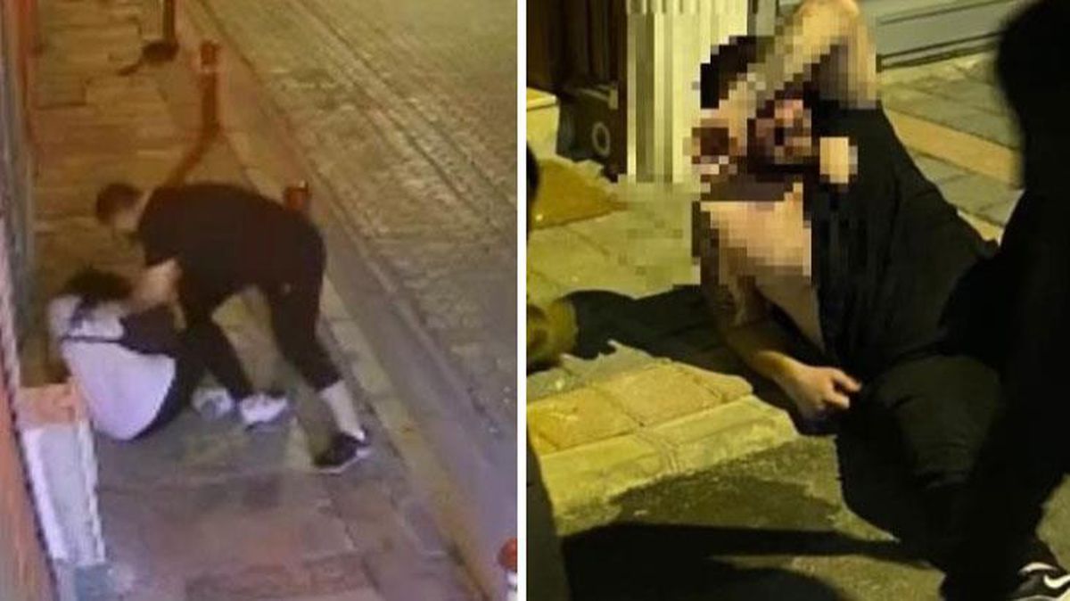 Talihsiz kadını öldüresiye dövdü, çevredekiler bedelini ağır ödetti! O anlar kamerada