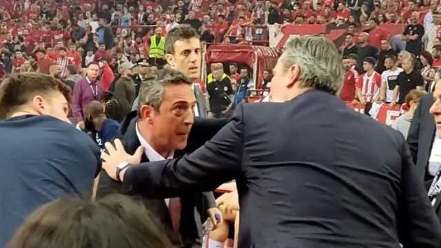 Yunanistan'daki maçta olay! Ali Koç sinirden çılgına döndü