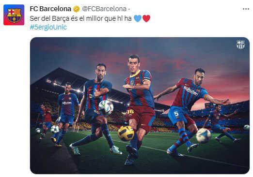 Barcelona, Sergio Busquets'e veda etti Barcelona, Sergio Busquets'e veda etti