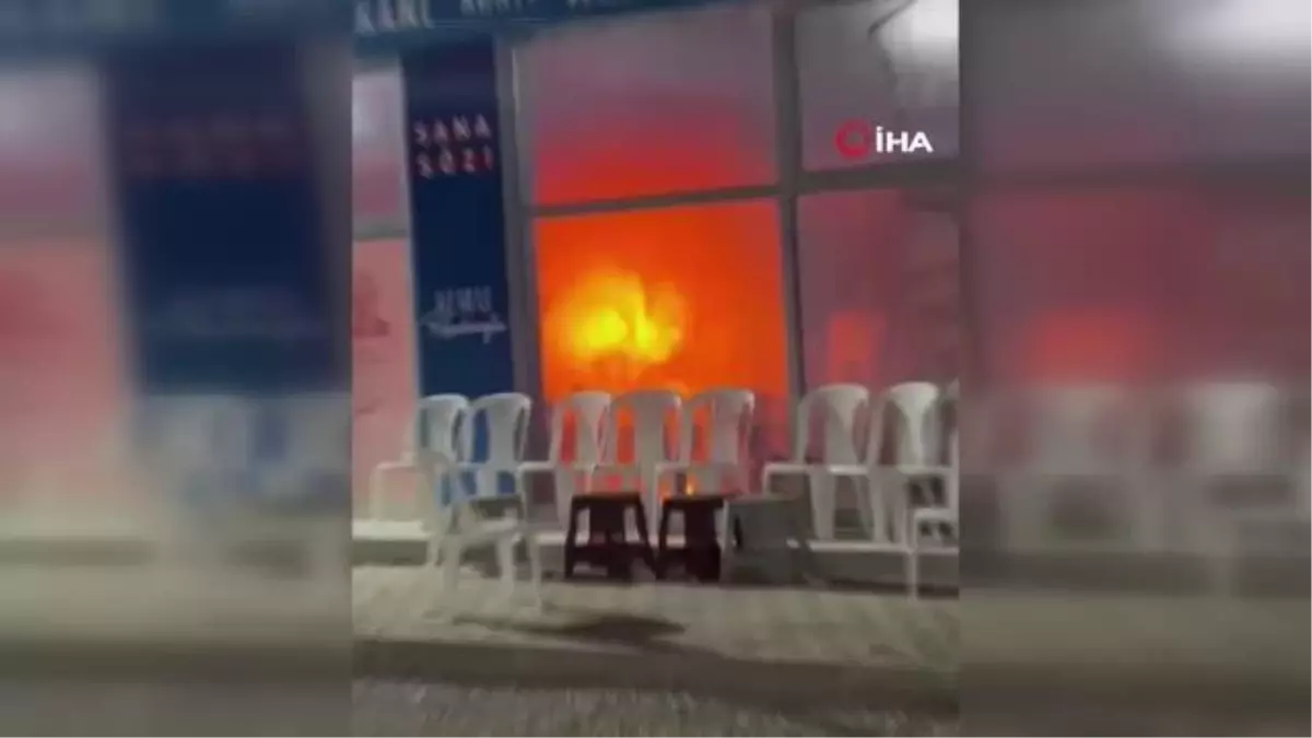 CHP'nin seçim ofisinde yangın