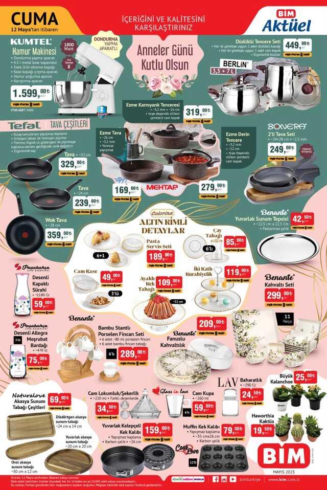 Bim aktüel ürünler kataloğu! Bim'de hangi ürünler var? 12 Mayıs Perşembe Bugün Bim'e hangi aktüel ürünler gelecek?