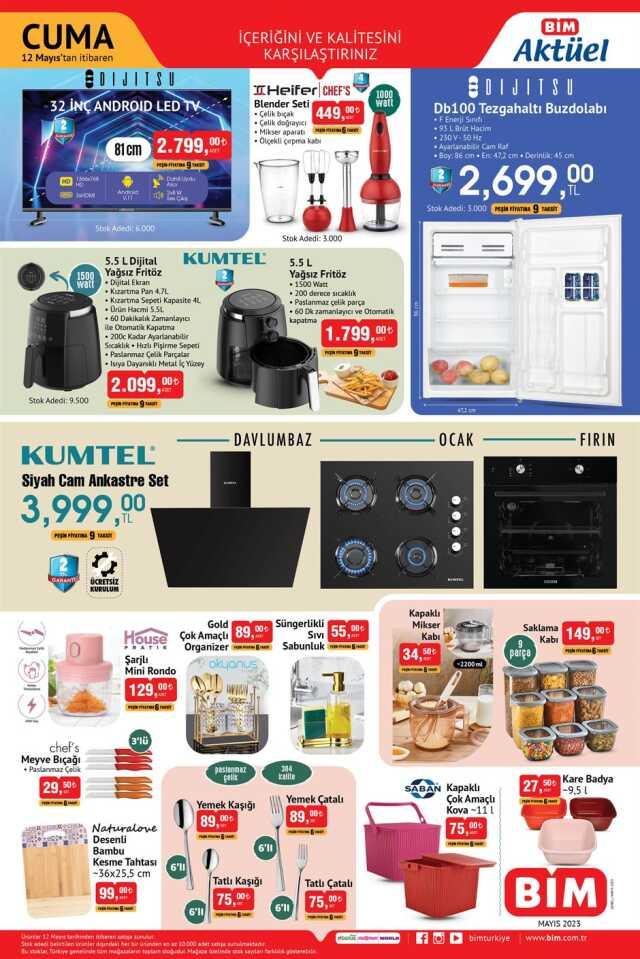 Bim aktüel ürünler kataloğu! Bim'de hangi ürünler var? 12 Mayıs Perşembe Bugün Bim'e hangi aktüel ürünler gelecek?