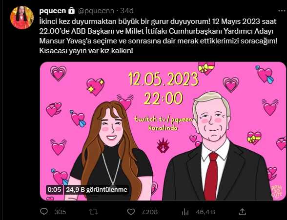 Pqueen Mansur Yavaş yayını nerede, hangi kanalda? Pqueen ve Mansur Yavaş canlı yayını ne zaman, saat kaçta?