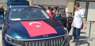 Türkiye'nin otomobili TOGG, Erzin'de görünücüye çıktı