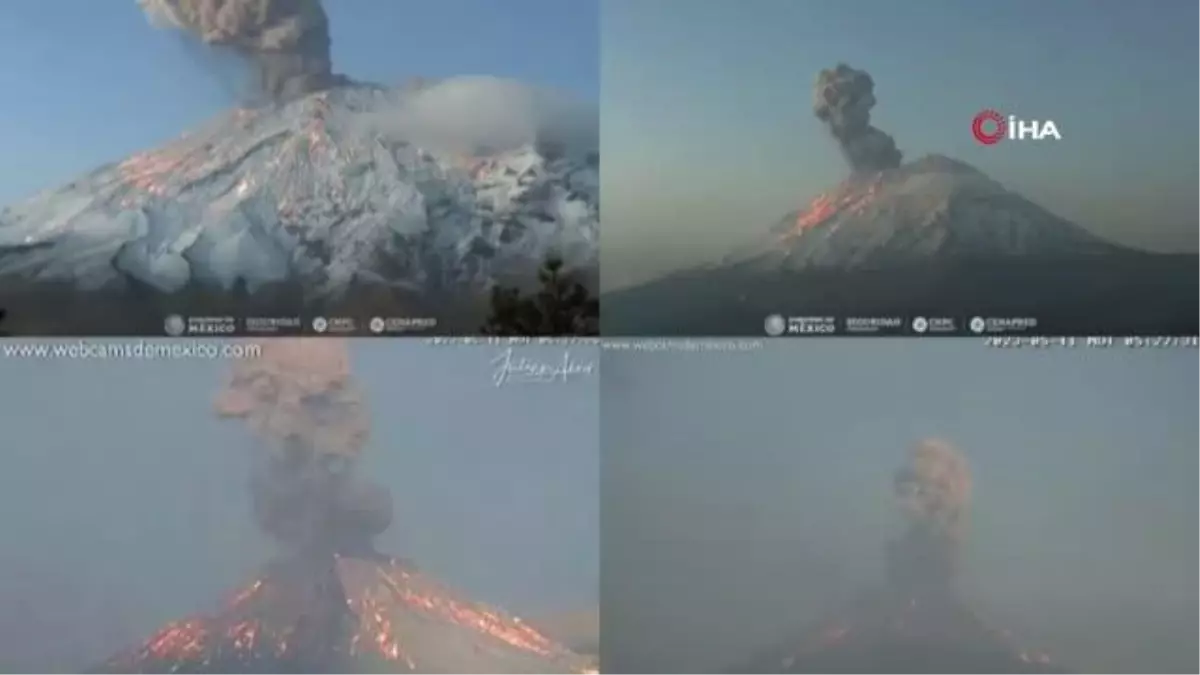 Popocatepetl Yanardağı'nda şiddetli patlama: Küller evlere kadar ulaştı