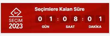 Seçime kaç saat kaldı? SEÇİM SAYACI! 14 Mayıs 2023 seçimlerine ne kadar kaldı?