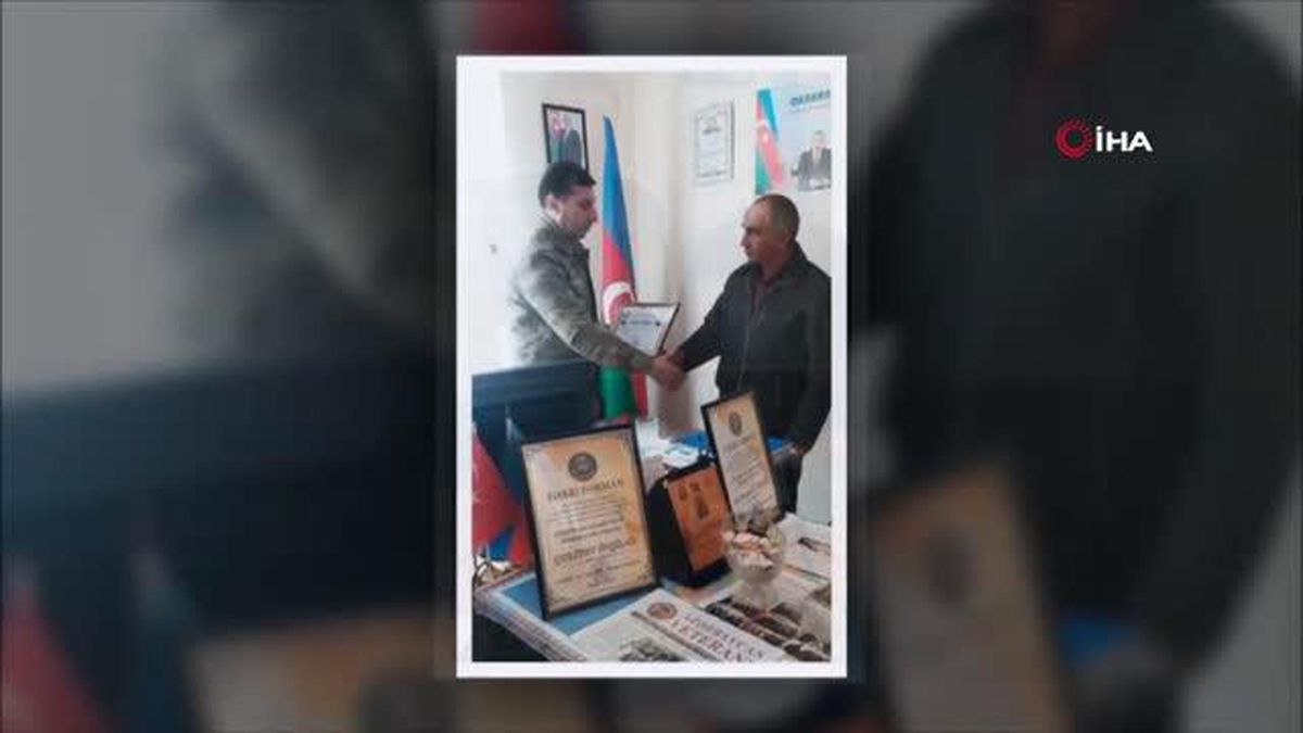 Azerbaycanlı demir ustasından Cumhurbaşkanı Erdoğan'a 'Zafer Kılıcı' hediyesi