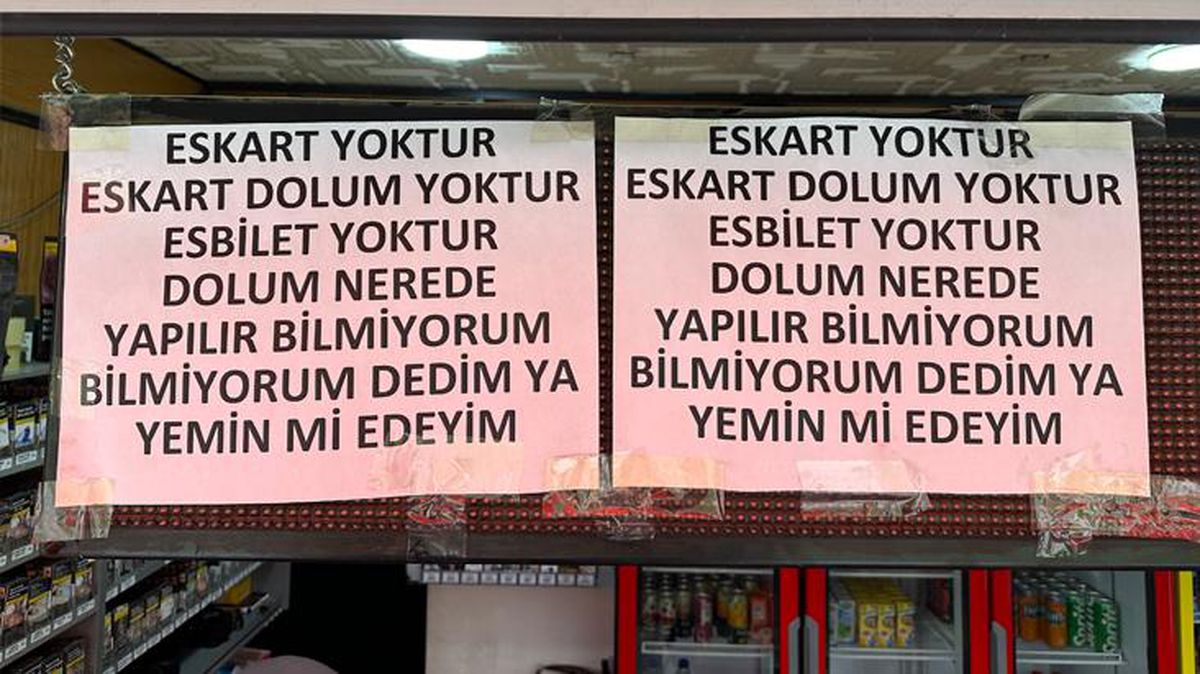 Her gün aynı soruyu duymaktan illallah eden esnaftan ilginç not