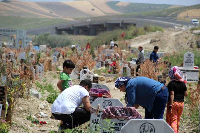 Hatay'da en acı Anneler Günü! Oğlunun hediye ettiği çiçekleri mezarına dikti Hatay'da en acı Anneler Günü! Oğlunun hediye ettiği çiçekleri mezarına dikti