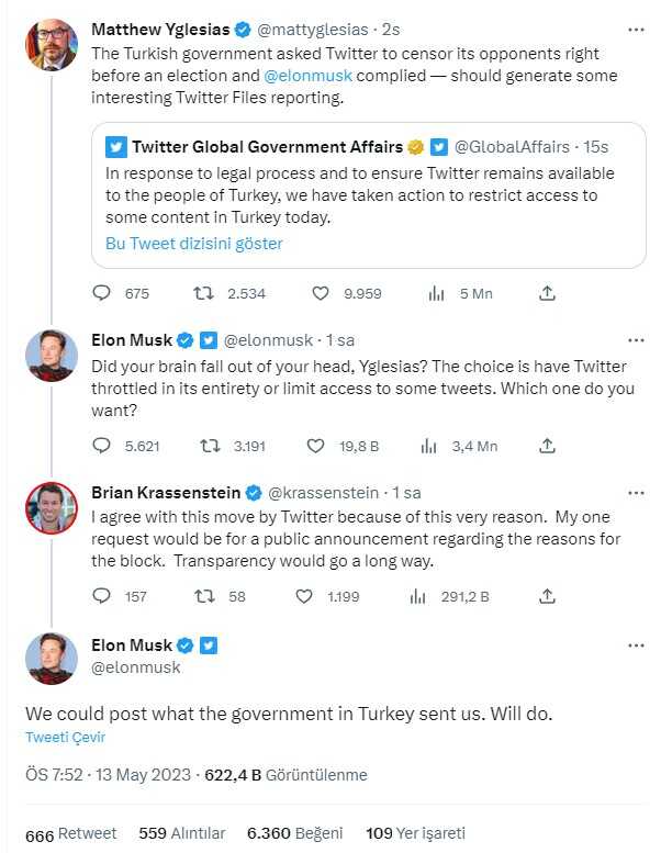 Seçimler öncesi Twitter'dan erişim engeli kararı! Musk topu Türk hükümetine attı