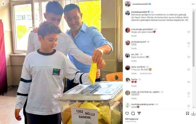 Ünlü isimler sandık başında! Paylaşımlar peş peşe geldi