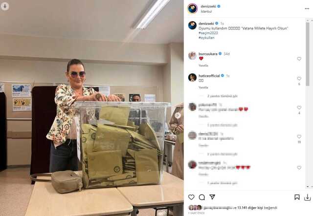 Ünlü isimler sandık başında! Paylaşımlar peş peşe geldi