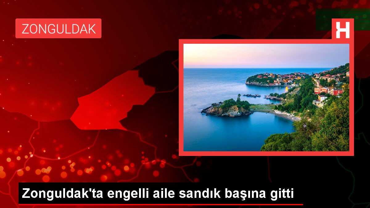 Zonguldak'ta engelli aile sandık başına gitti