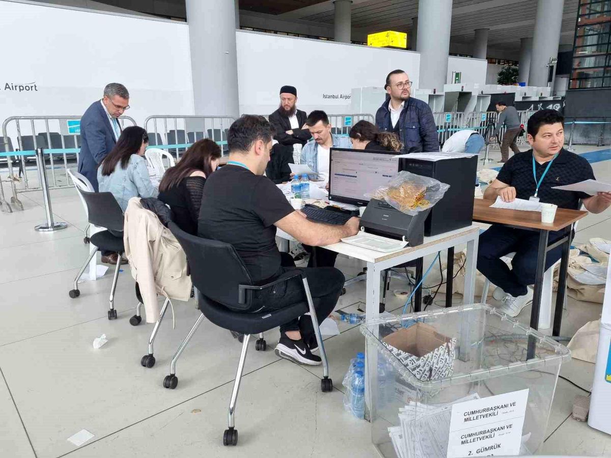 İstanbul Havalimanı'nda oy sayımı sona erdi