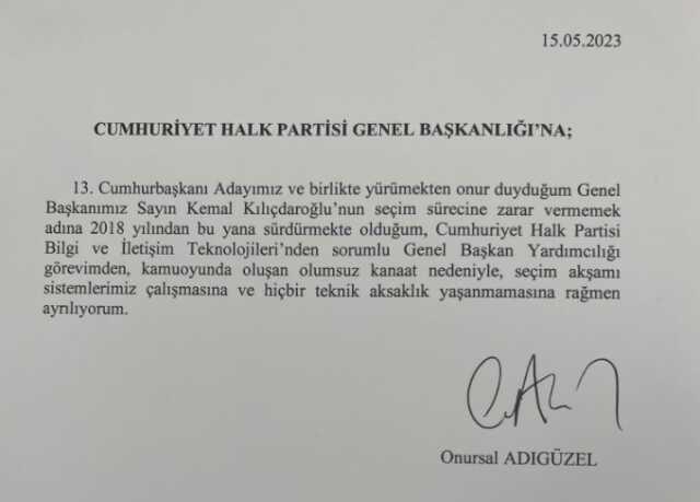 Onursal Adıgüzel görevden mi alındı? Onursal Adıgüzel neden görevden alındı?