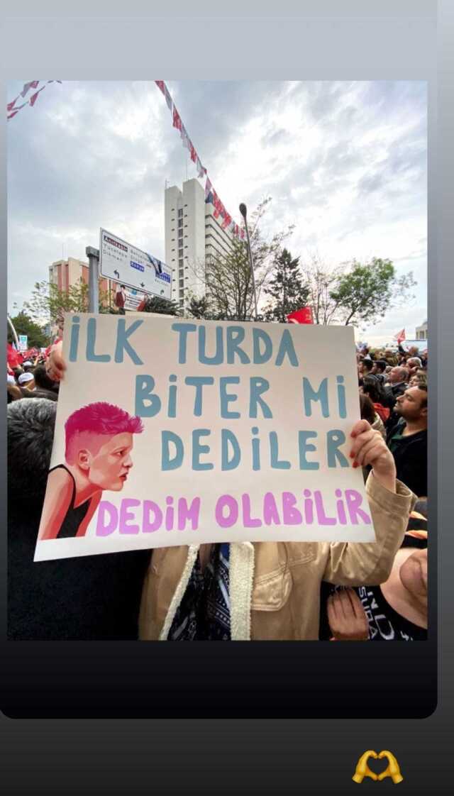 Tarafını belli etmişti! Ebrar Karakurt seçim sonuçlarına kayıtsız kalmadı Tarafını belli etmişti! Ebrar Karakurt seçim sonuçlarına kayıtsız kalmadı