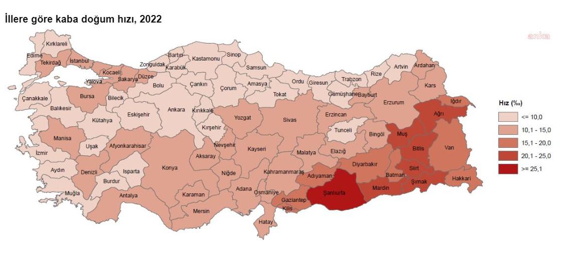 Tüik: Doğurganlık Hızı Son 20 Yılda 2,38'den 1,69'a Geriledi