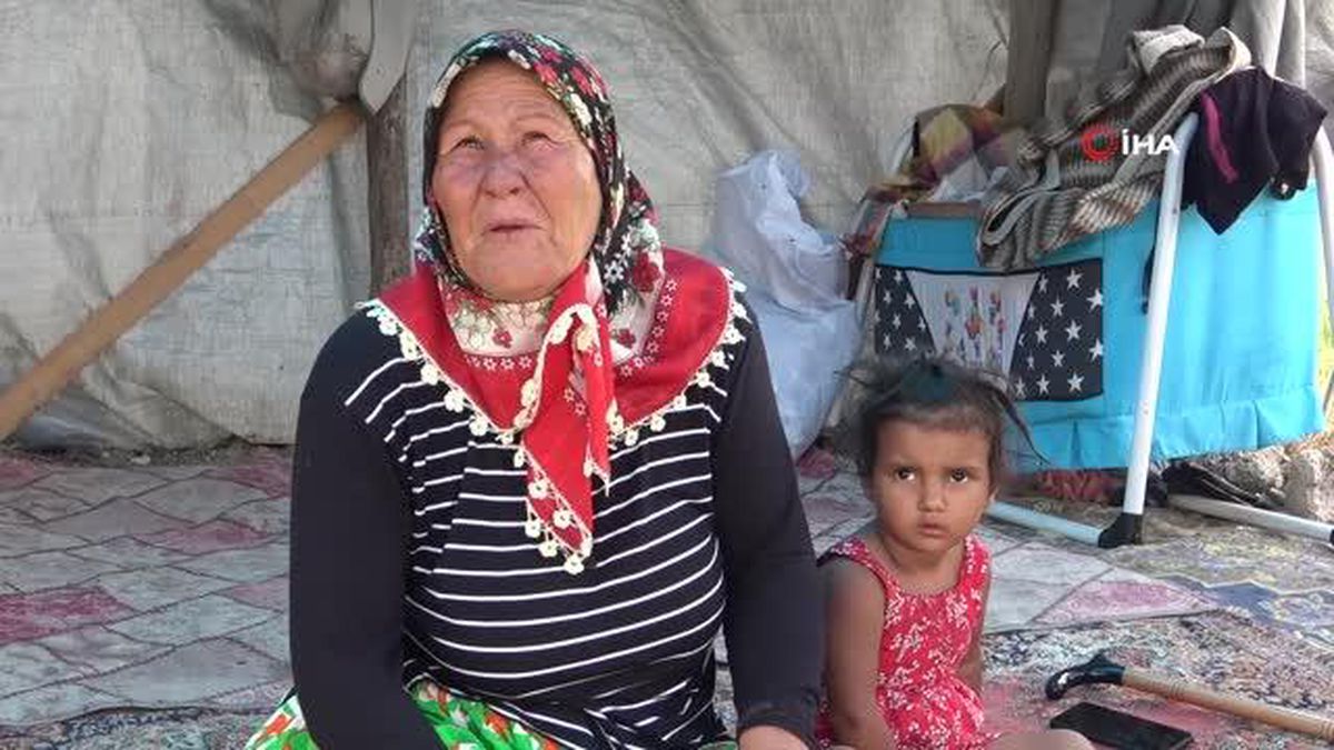 Çocuklarının bakmadığı yaşlı kadını çadırda da barındırmıyorlar
