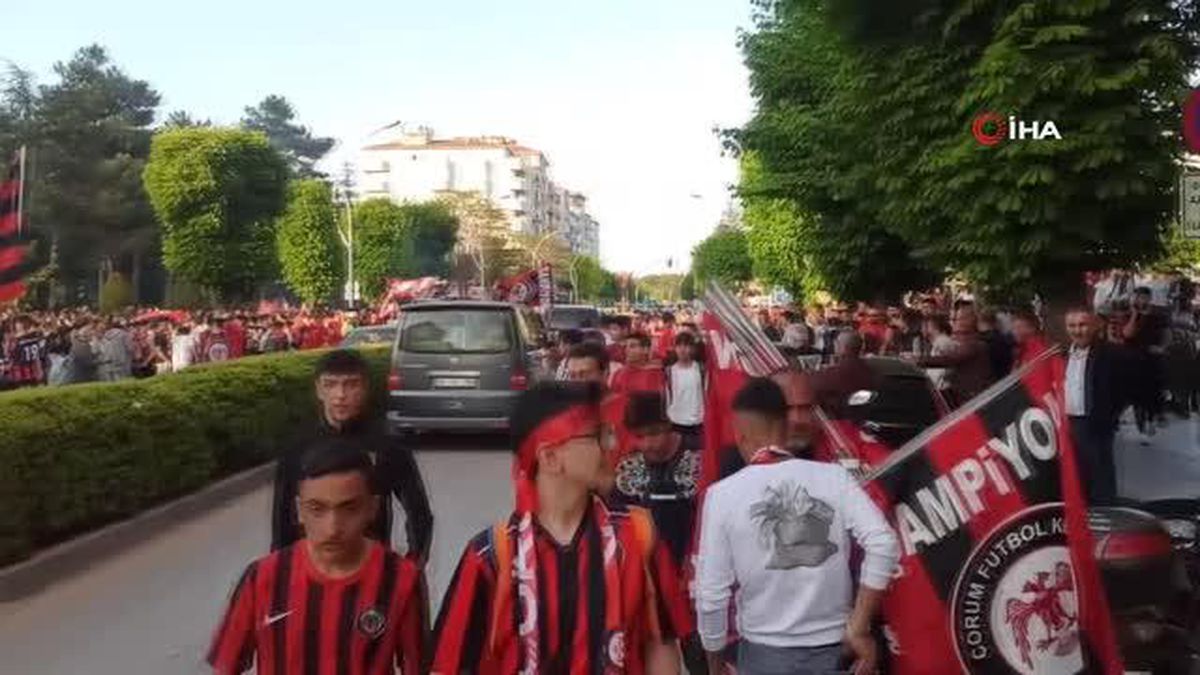Çorum'da 1. Lig coşkusu