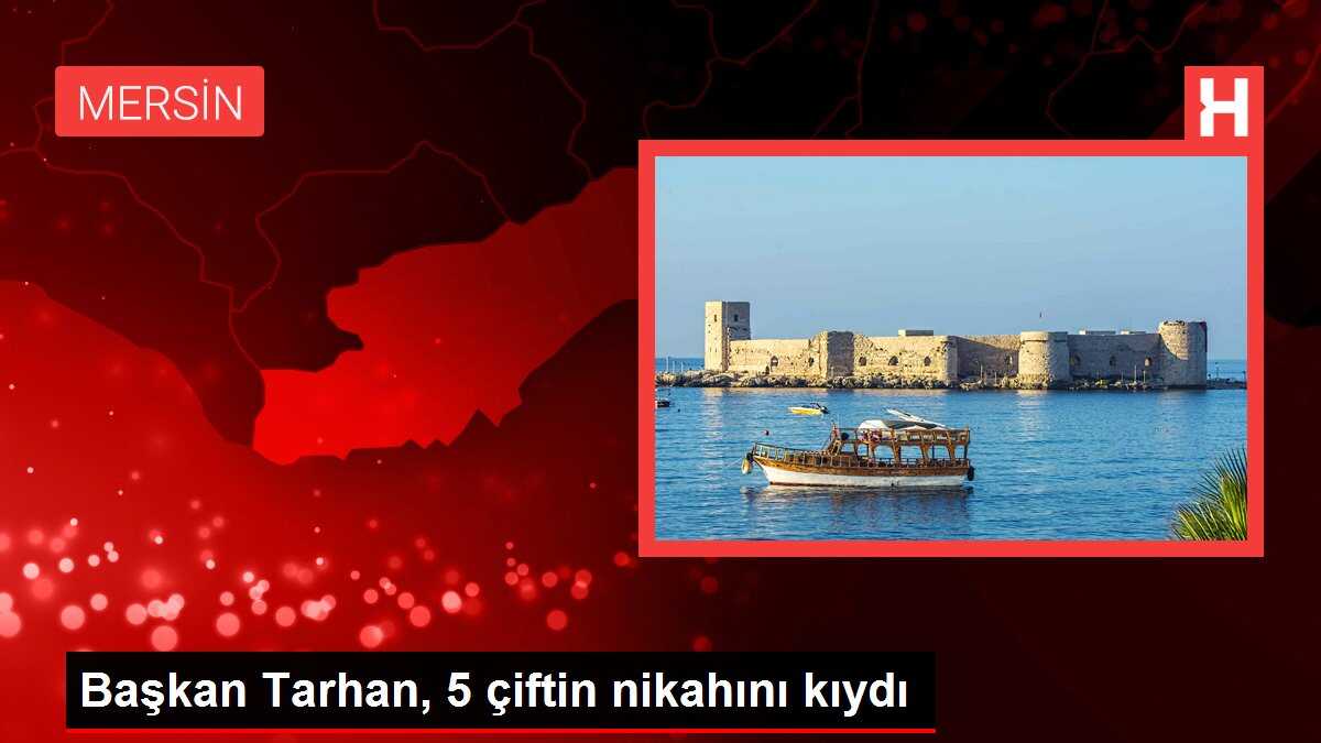 Başkan Tarhan, 5 çiftin nikahını kıydı