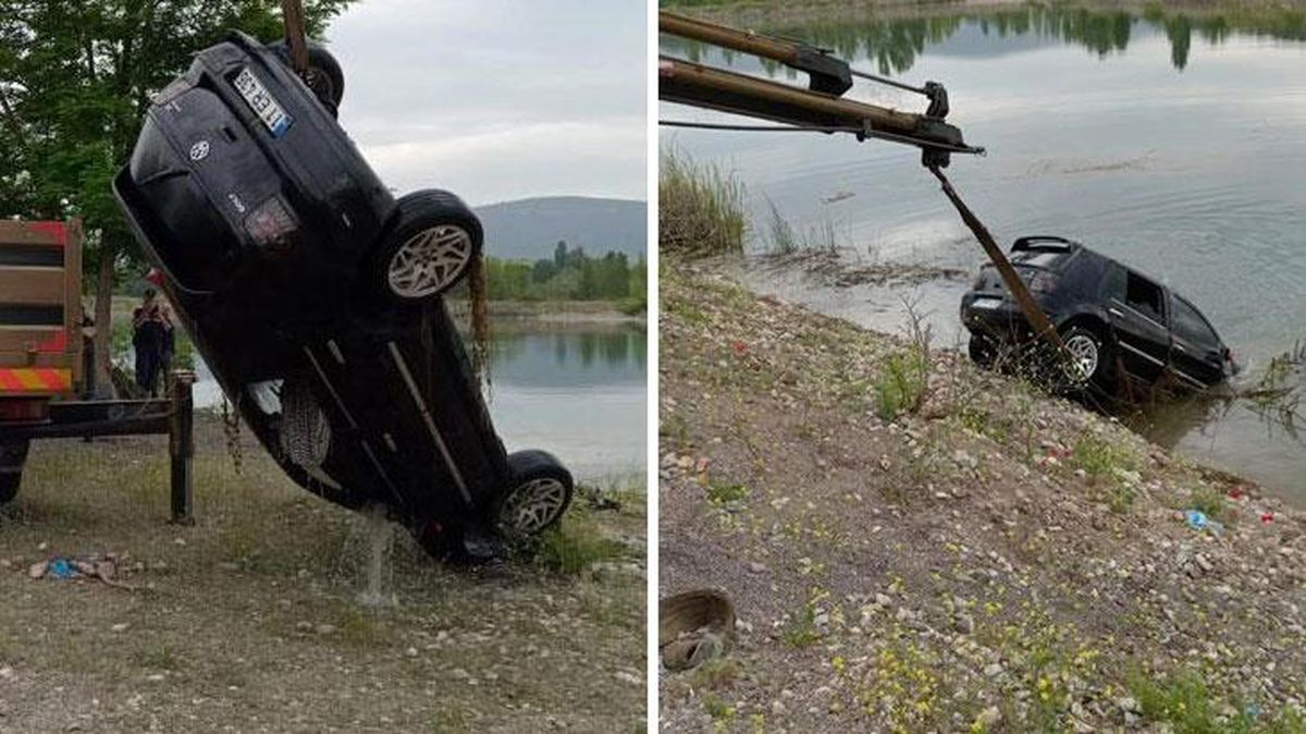 Gölete düşen otomobil 2'si kadın 1'i çocuk 3 kişiye mezar oldu! Araçtaki iki erkek gözaltında