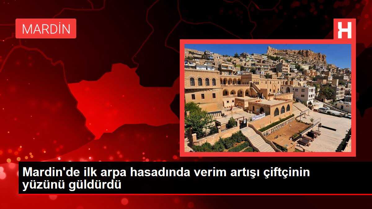 Mardin'de ilk arpa hasadında verim artışı çiftçinin yüzünü güldürdü