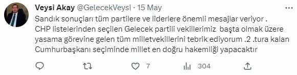 Gelecek Partisi Kurucu Başkan Yardımcısı, zehir zemberek bir açıklama ile partisinden istifa etti
