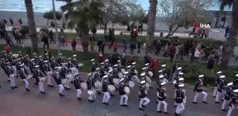 1919 metrelik dev Türk bayrağı Atakum'da dalgalandı