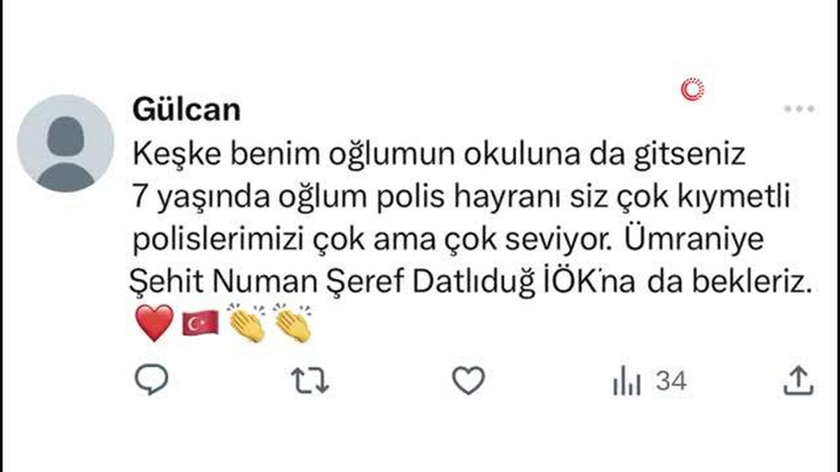 'Polis hayranı' küçük öğrenciye polislerden okulda sürpriz ziyaret