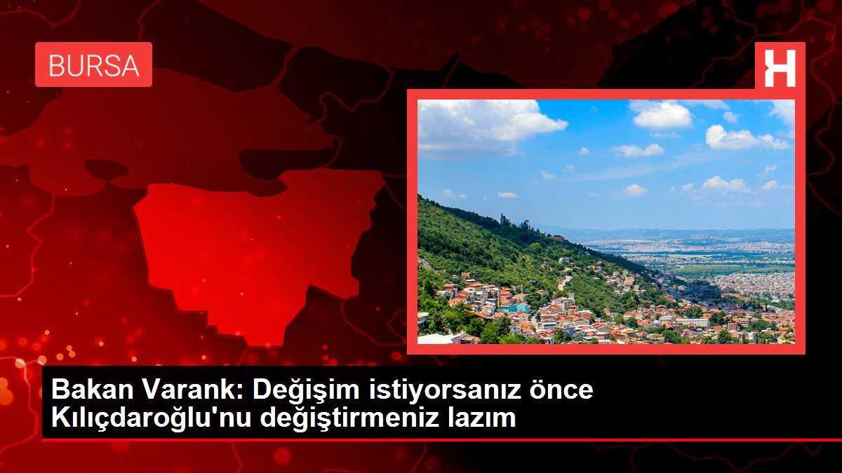 Bakan Varank: Değişim istiyorsanız önce Kılıçdaroğlu'nu değiştirmeniz lazım