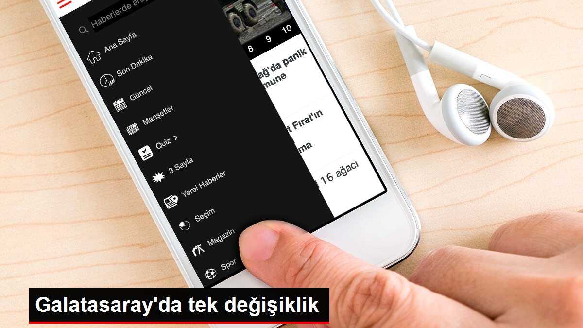 Galatasaray'da tek değişiklik