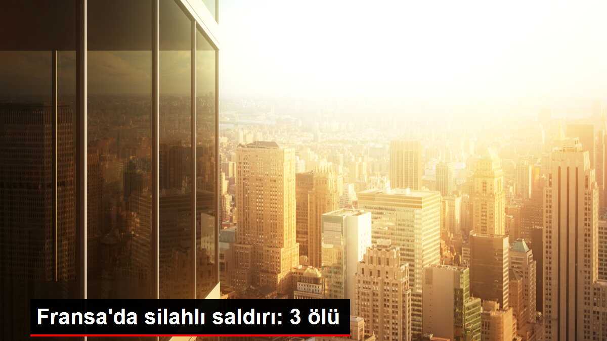 Fransa'da silahlı saldırı: 3 ölü